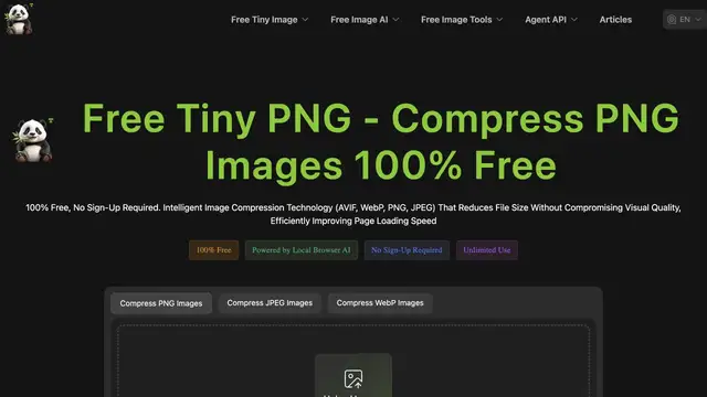Vista previa del sitio web de Free Tiny PNG